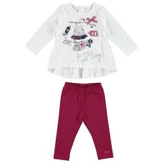 Комплект одежды Ido размер 128, белый/красный