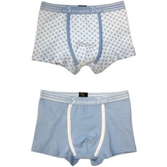 Трусы Salvador Dali 2 шт., размер 116, белый/голубой