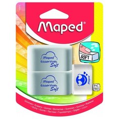 Maped Набор ластиков Essentials Soft 3 шт белый