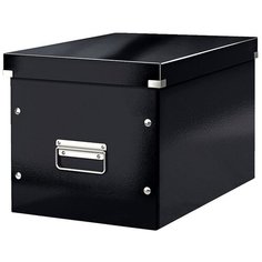 Leitz Короб архивный Click & store WOW L А4, ламинированный картон черный