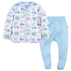 Комплект одежды Bossa Nova размер 74, голубой/белый