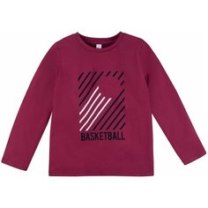 Лонгслив Bossa Nova, размер 122, бордовый