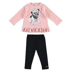 Комплект одежды Ido размер 116, розовый/черный