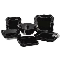 Столовый сервиз Luminarc Authentic Black Е6196, 6 персон, 19 предм., черный