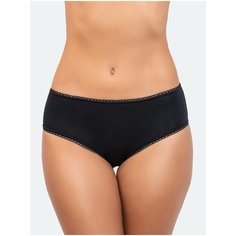 Vis-a-Vis Трусы слипы классика с декоративными резинками, размер M, black