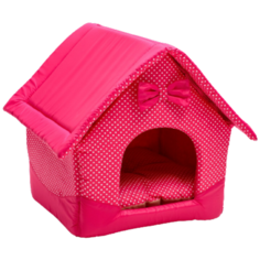 Домик для собак и кошек Сима-ленд Нежность (1657986/1657984) 37х35х42 см розовый