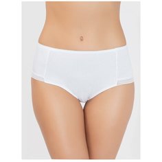 Vis-a-Vis Трусы слипы с лазерной перфорацией, отделанные тесьмой, размер L, white