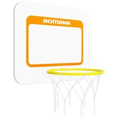 Щит баскетбольный ROMANA Dop12, белый/желтый