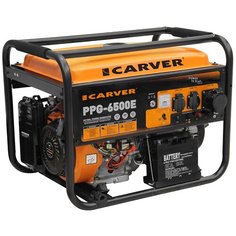 Бензиновый генератор Carver PPG-6500E (5000 Вт)