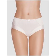 Vis-a-Vis Трусы слипы высокой посадки с кружевными вставками, размер XL, beige