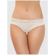 Vis-a-Vis Трусы бразилиано Delicate с кружевным поясом, размер M, beige