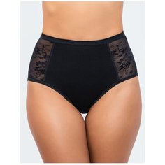 Vis-a-Vis Трусы слипы Delicate макси с кружевными вставками, размер XXXXL, black