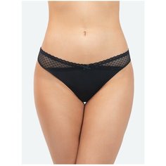 Vis-a-Vis Трусы стринги Desideri с кружевом, размер S, black