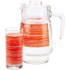 Набор питьевой 7 предметов БРАШМАНИЯ РЕД Luminarc