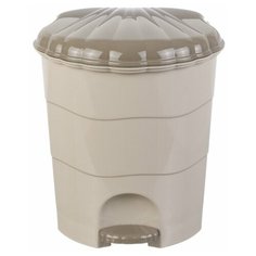 Ведро для мусора с педалью 11л латте-капучино Violet