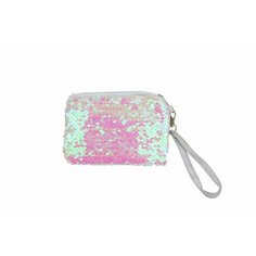 Lukky Косметичка с пайетками на двух сторонах, 2 цвета(белый),14х10 см, с ремешком Lucky