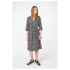Платье b.young 20805663 женское Цвет Черный Black combi80032 Цветы р-р 42 34