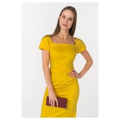 Платье La Vida Rica 5900 женское Цвет Желтый Однотонный р-р 50
