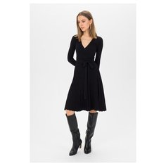 Платье с плиссированной юбкой Tom Farr T4F W4586.58 женское Цвет Черный Однотонный р-р 42 XS