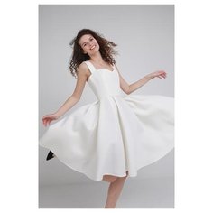 Платье Fairytale Lipinskaya Brand LB282-10 женское Цвет Белый Однотонный р-р 42 S