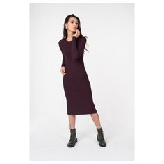 Платье ICHI 20107466 женское Цвет Бордовый Fudge Однотонный р-р 46 M