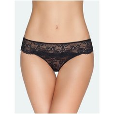 Vis-a-Vis Трусы бикини низкой посадки из кружева, размер L, black