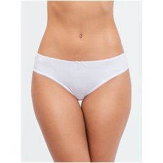 Vis-a-Vis Трусы бикини средней посадки с кружевом, размер L, white