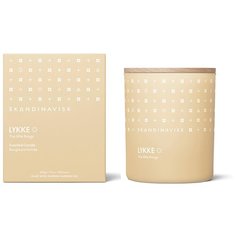 Свеча ароматическая LYKKE с крышкой, 200 г (новая) Skandinavisk