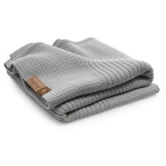 Bugaboo Плед мягкий шерстяной цв. LIGHT GREY MELANGE