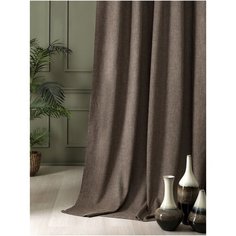 Штора/Портьера рогожка Magiza арт.9893 200*270, кофейный