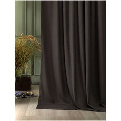 Штора/Портьера рогожка Magiza арт.9893 200*270, коричневый