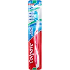 Зубная щетка Colgate Тройное действие многофункциональная, средней жесткости, розовый