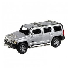 Машинка Автопанорама Hummer H3, 1/32, серебристый, инерционный JB1251393