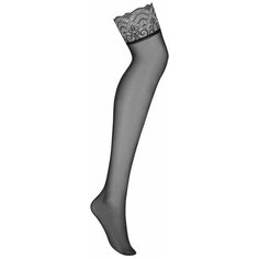Чулки Obsessive Firella, размер L/XL, черный