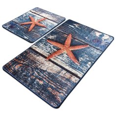 Комплект ковриков для ванной 2 шт, 60x100; 50x60 см, 8682125946146 Chilai Home