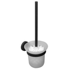 HAIBA Ершик для туалета подвесной матовое стекло BLACK в блистерной упаковке