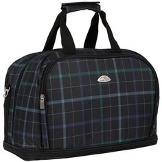Дорожная сумка П7092 клетка зеленая Polar