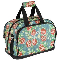 Дорожная сумка П7092 цветы на зеленом Polar