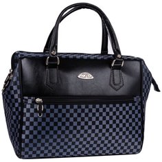 Сумка-саквояж 7062д серо-черный Polar