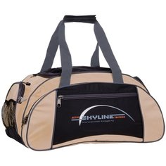 Спортивная сумка 6063/6 черно-бежевая Polar