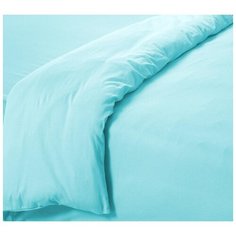 Пододеяльник на молнии трикотаж "Всё себе"; Бирюзовый;размер Евро