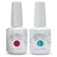 Набор для маникюра GELISH Gel Polish, 15 мл, carnaval hangover purple/ garden teal party