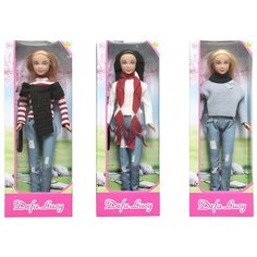 Кукла Defa. Lucy в свитере и шарфе, 3 вида в коллекции