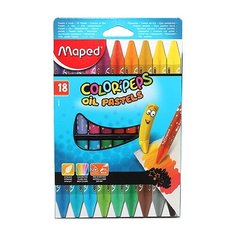 Пастель масляная "ColorPeps Pastel", 18 цветов Maped