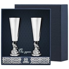 АргентА Набор рюмок "Золотая рыбка" (2 предмета)