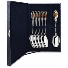 АргентА Набор столовых ложек "Единство" (6 предметов) с позолотой