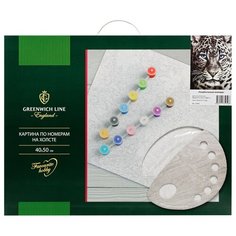 Greenwich Line картина по номерам "Голубоглазый леопард" 40 х 50 см (КХ_37950)