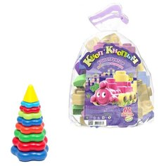 Конструктор Биплант Кноп-Кнопыч Пастель 40-0045+11114 + Пирамида большая