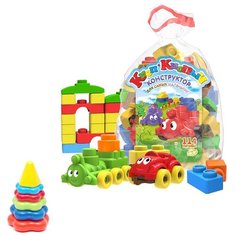 Конструктор Биплант Кноп-кнопыч 11113-114+пирамида малая