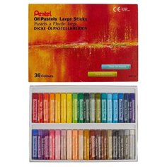 Pentel Пастель масляная Large Sticks 36 цветов